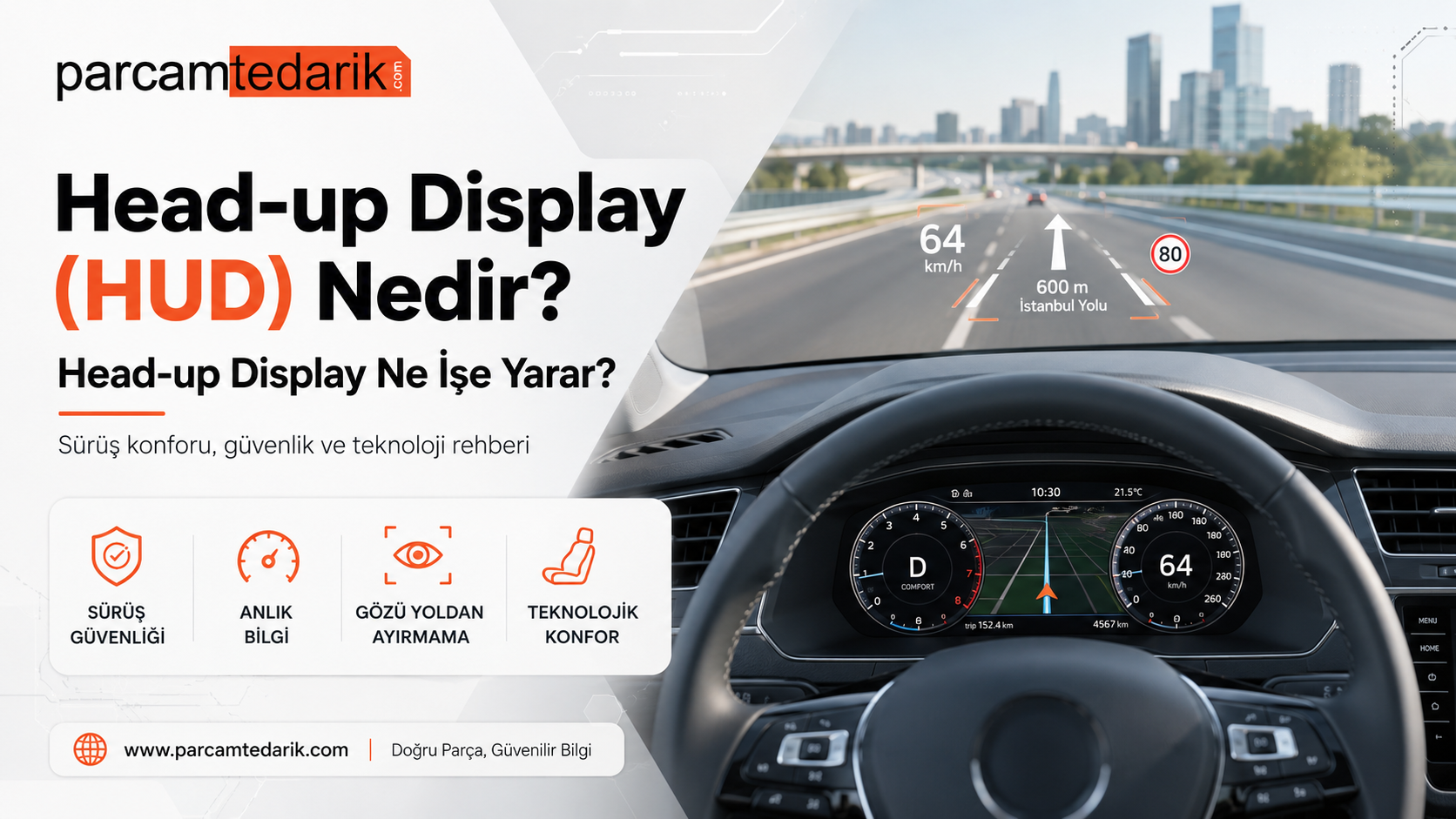 Head-up Display (HUD) Nedir? Head-up Display Ne İşe Yarar? | parcamtedarik.com