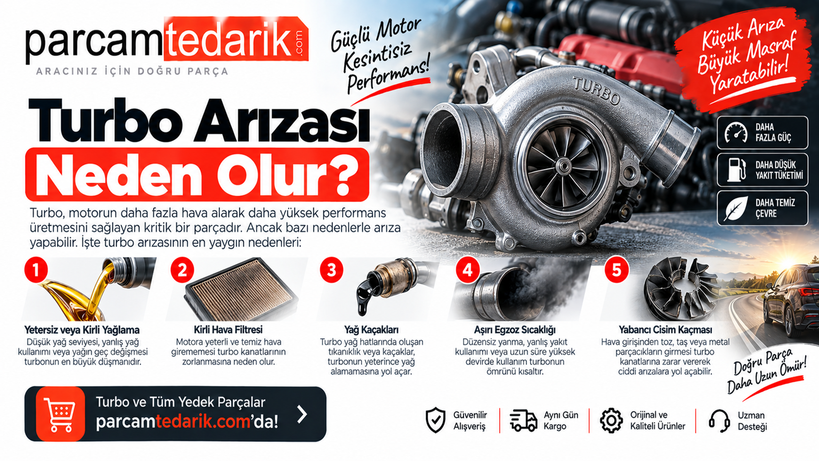 Turbo Arızası Neden Olur? Nasıl Önlenir? | parcamtedarik.com