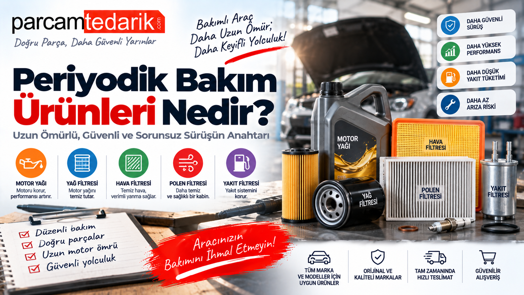 Periyodik Bakım Ürünleri  Nedir? | parcamtedarik.com