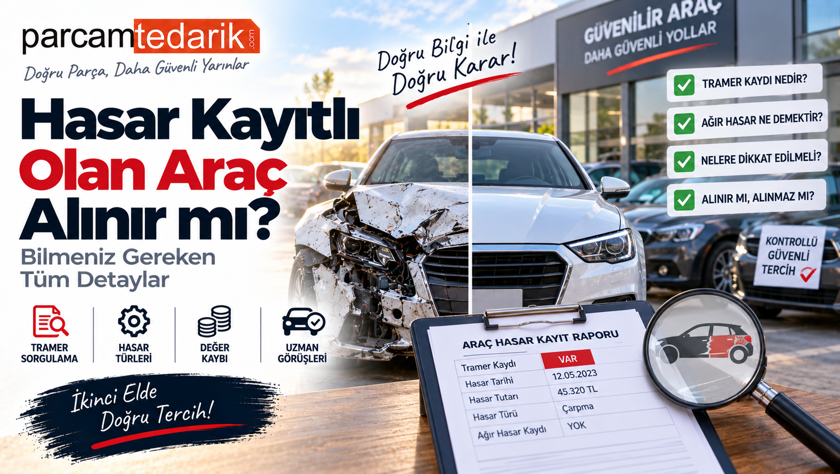 Hasar Kayıtlı Olan Araç Alınır mı?   | parcamtedarik.com