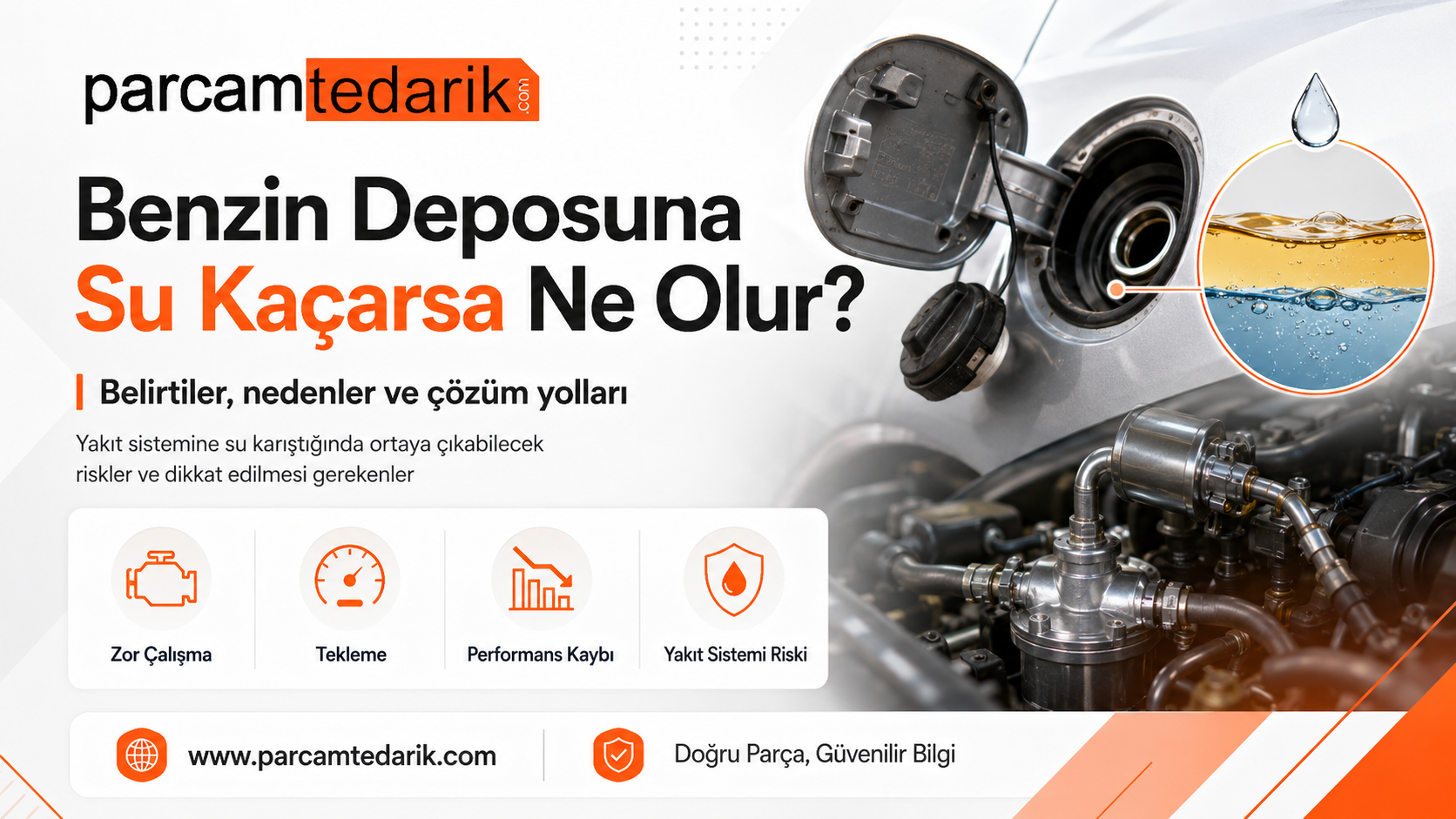 Benzin Deposuna Su Kaçarsa Ne Olur?  | parcamtedarik.com
