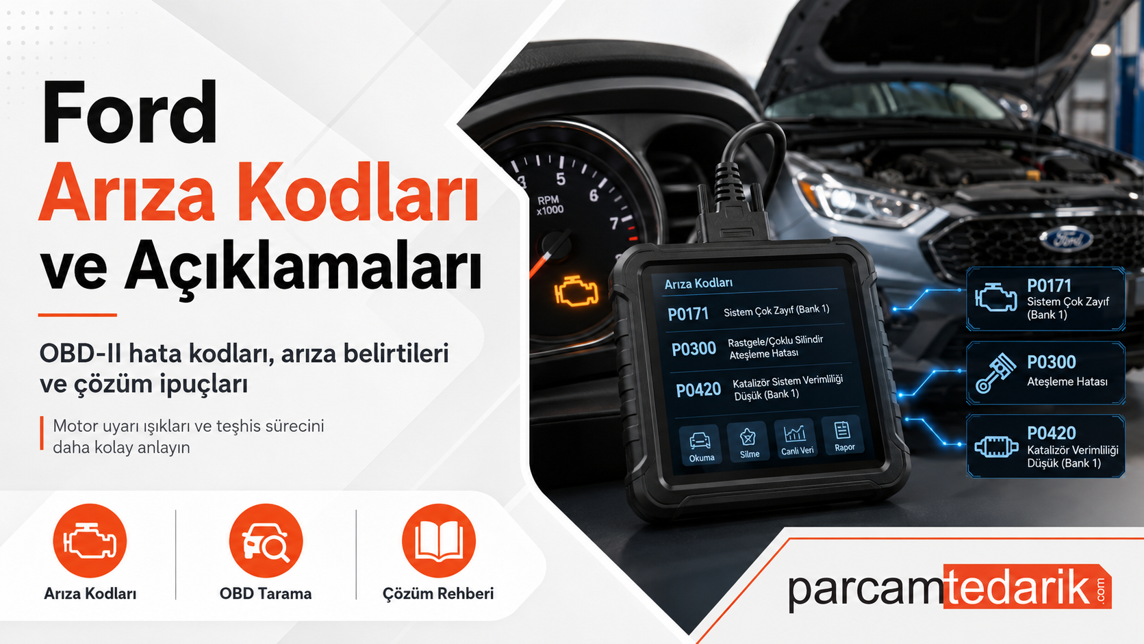 Ford Arıza Kodları ve Açıklamaları  | parcamtedarik.com