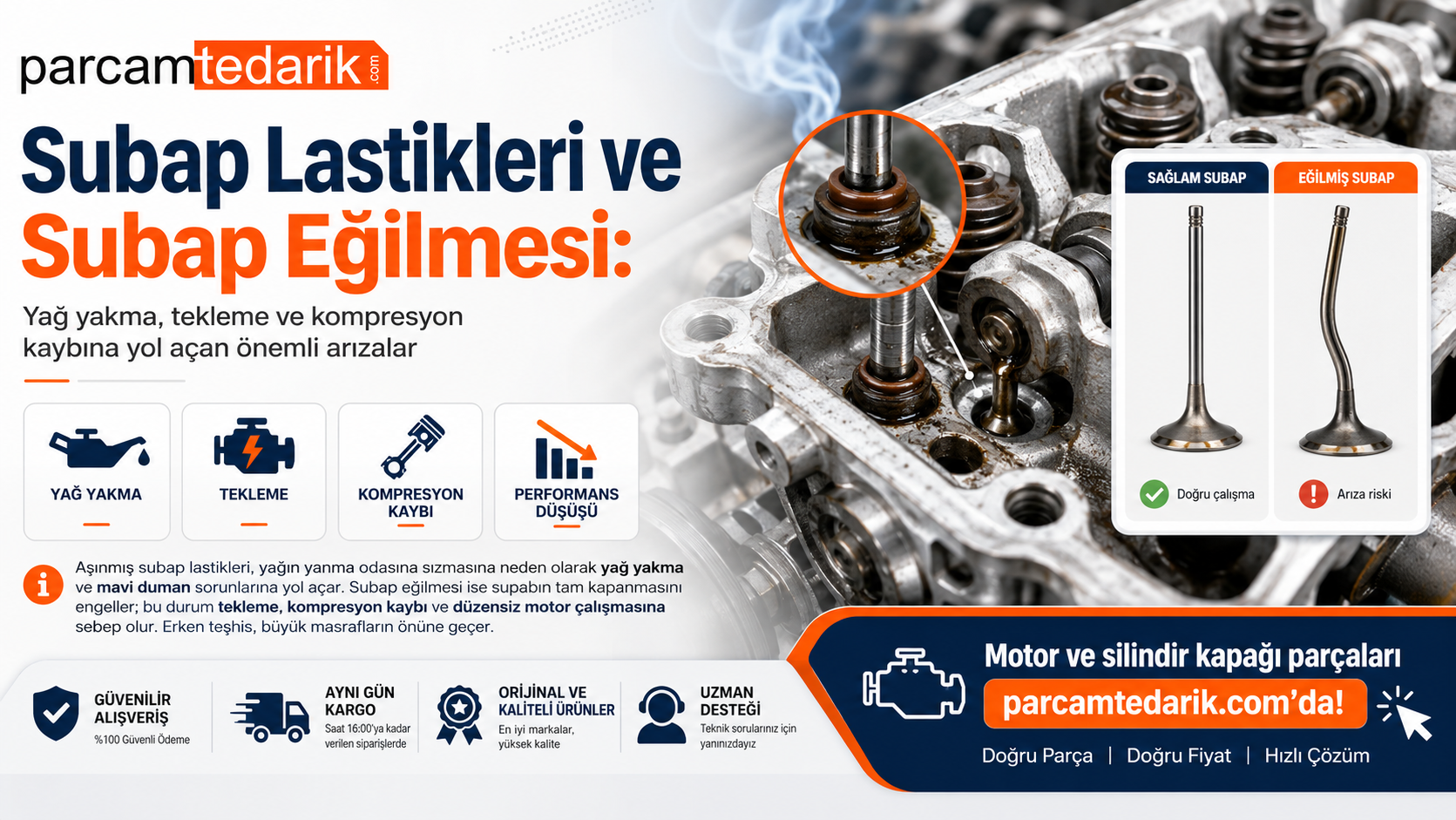 Subap Lastikleri ve Subap Eğilmesi  | parcamtedarik.com