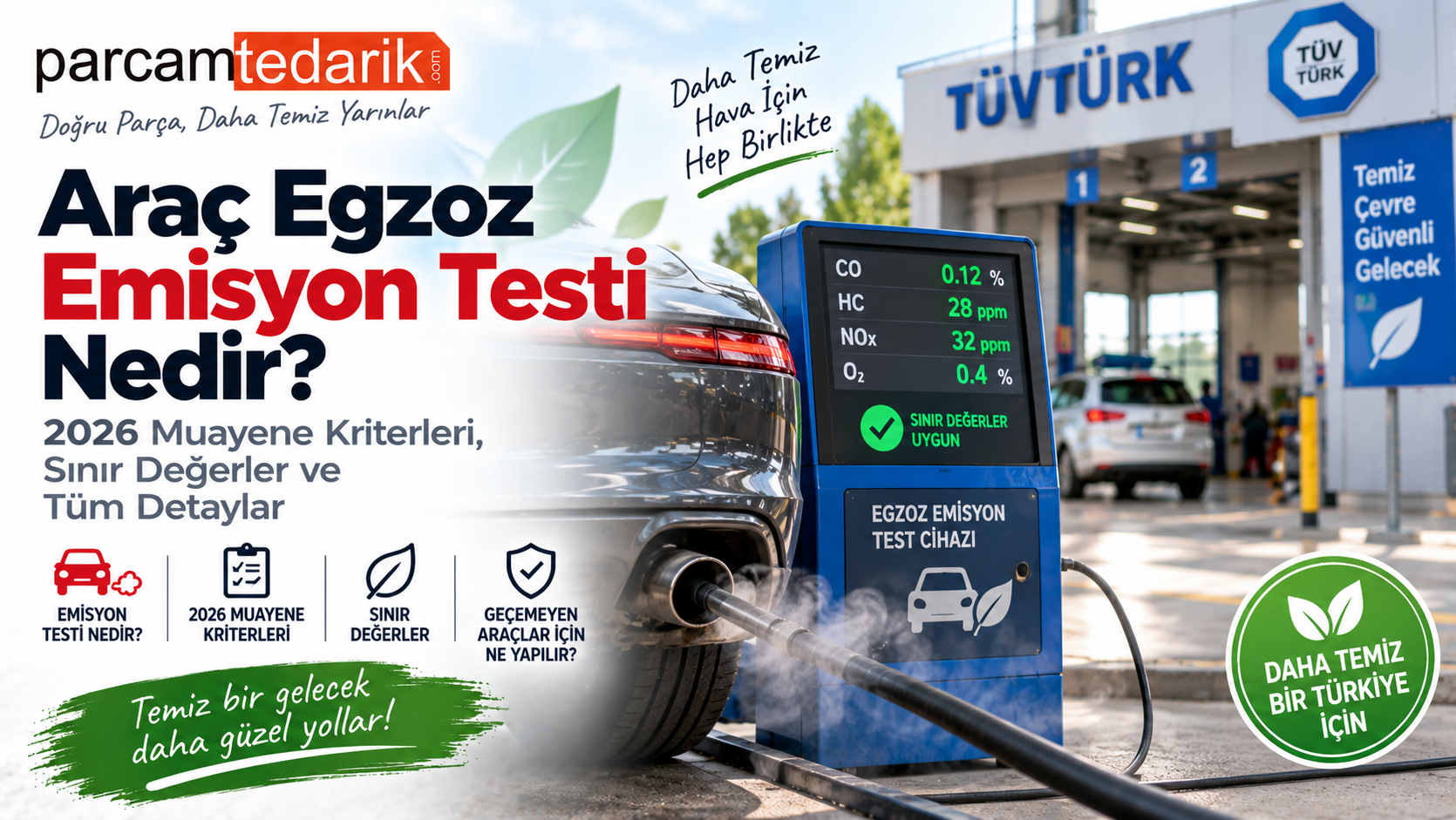 Araç Egzoz Emisyon Testi Nedir?   | parcamtedarik.com