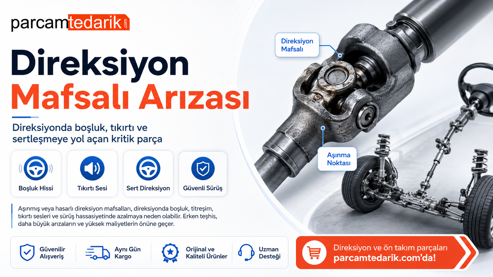 Direksiyon Mafsalı Arızası | parcamtedarik.com