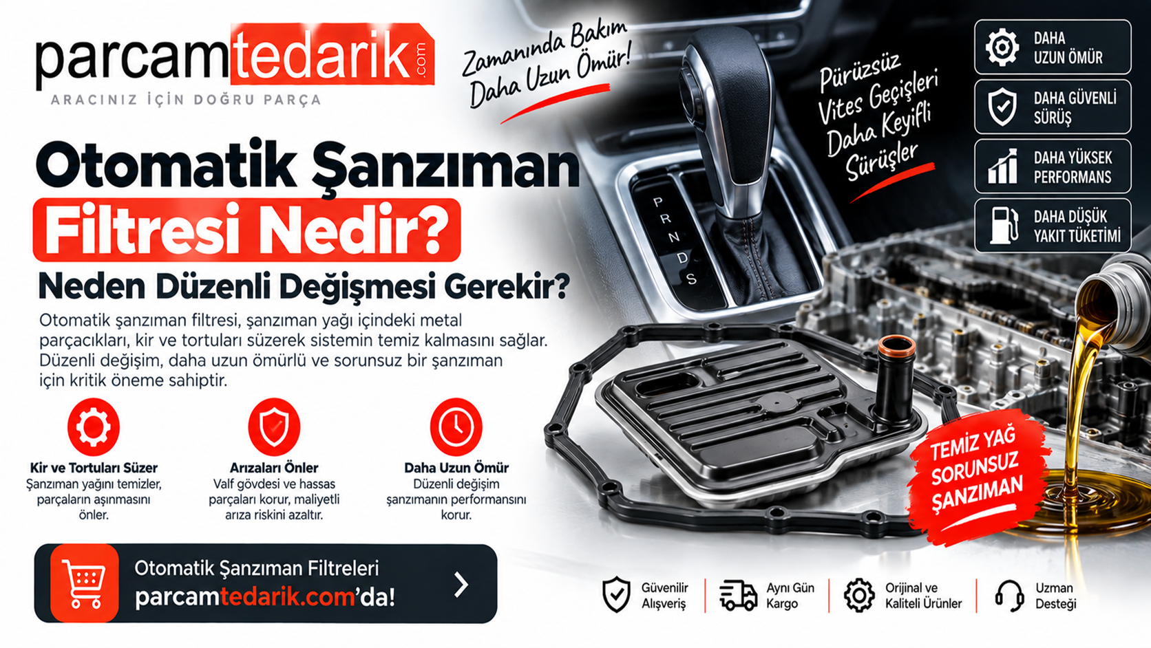 Otomatik Şanzıman Filtresi Nedir? | parcamtedarik.com