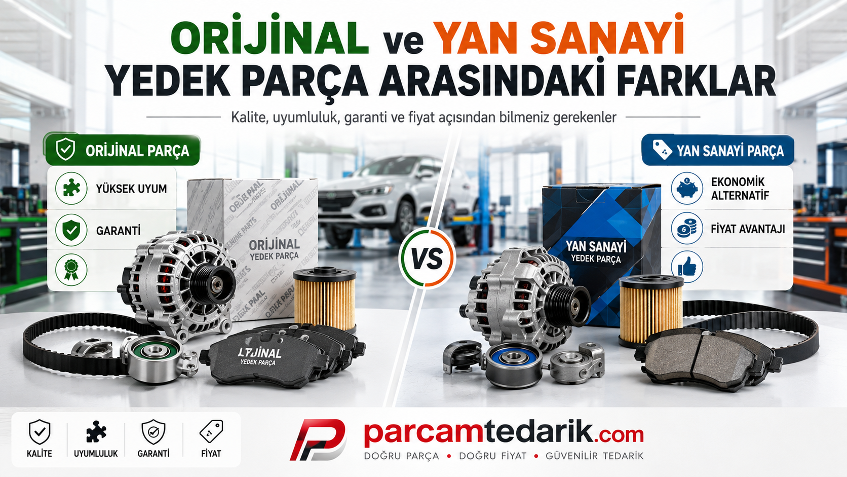 Orijinal ve Yan Sanayi Yedek Parça Arasındaki Farklar | parcamtedarik.com