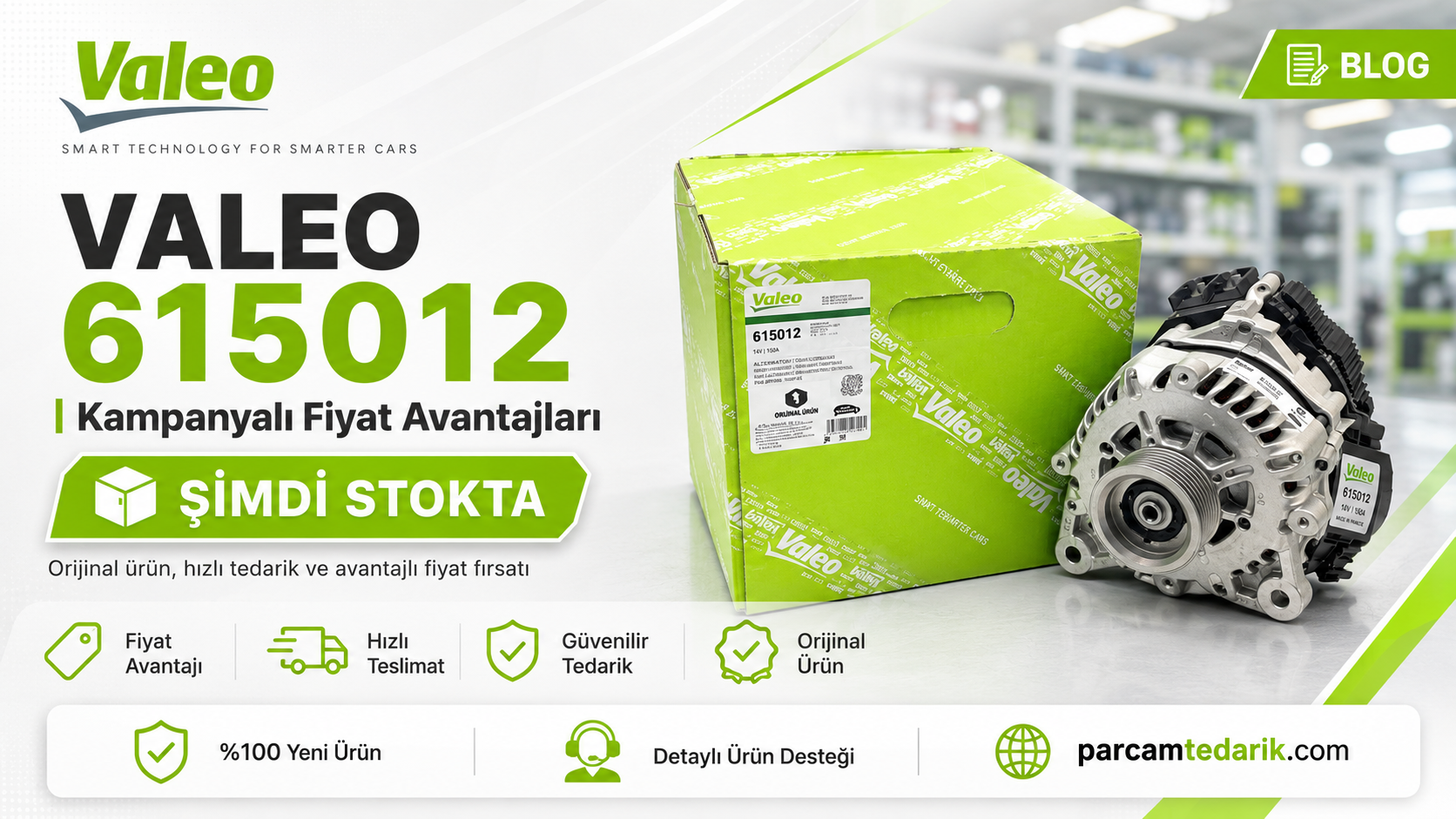 VALEO 615012 Şimdi Stokta: Kampanyalı Fiyat | Parçam Tedarik