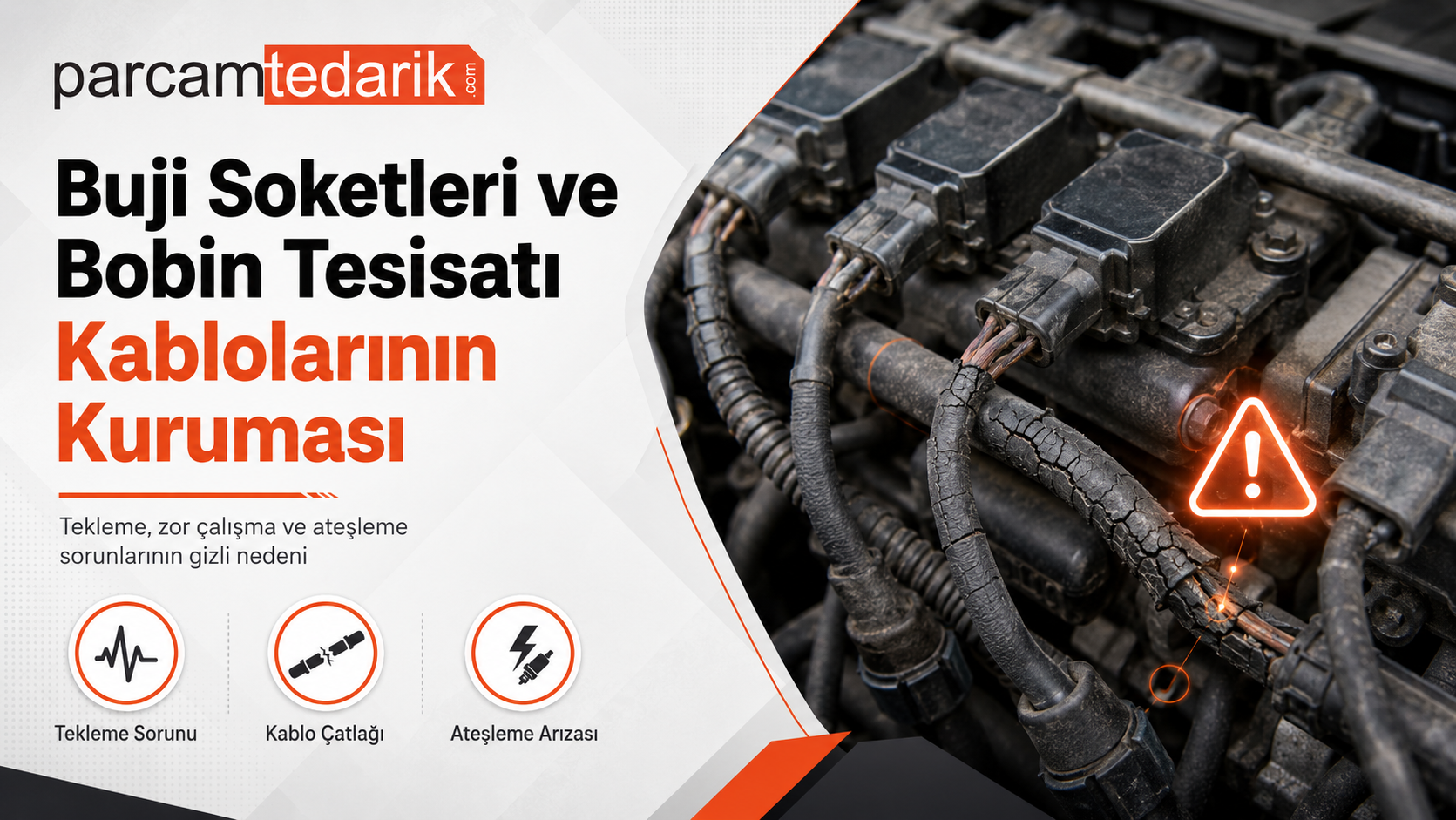 Buji Soketleri ve Bobin Tesisatı Kablolarının Kuruması  | parcamtedarik.com