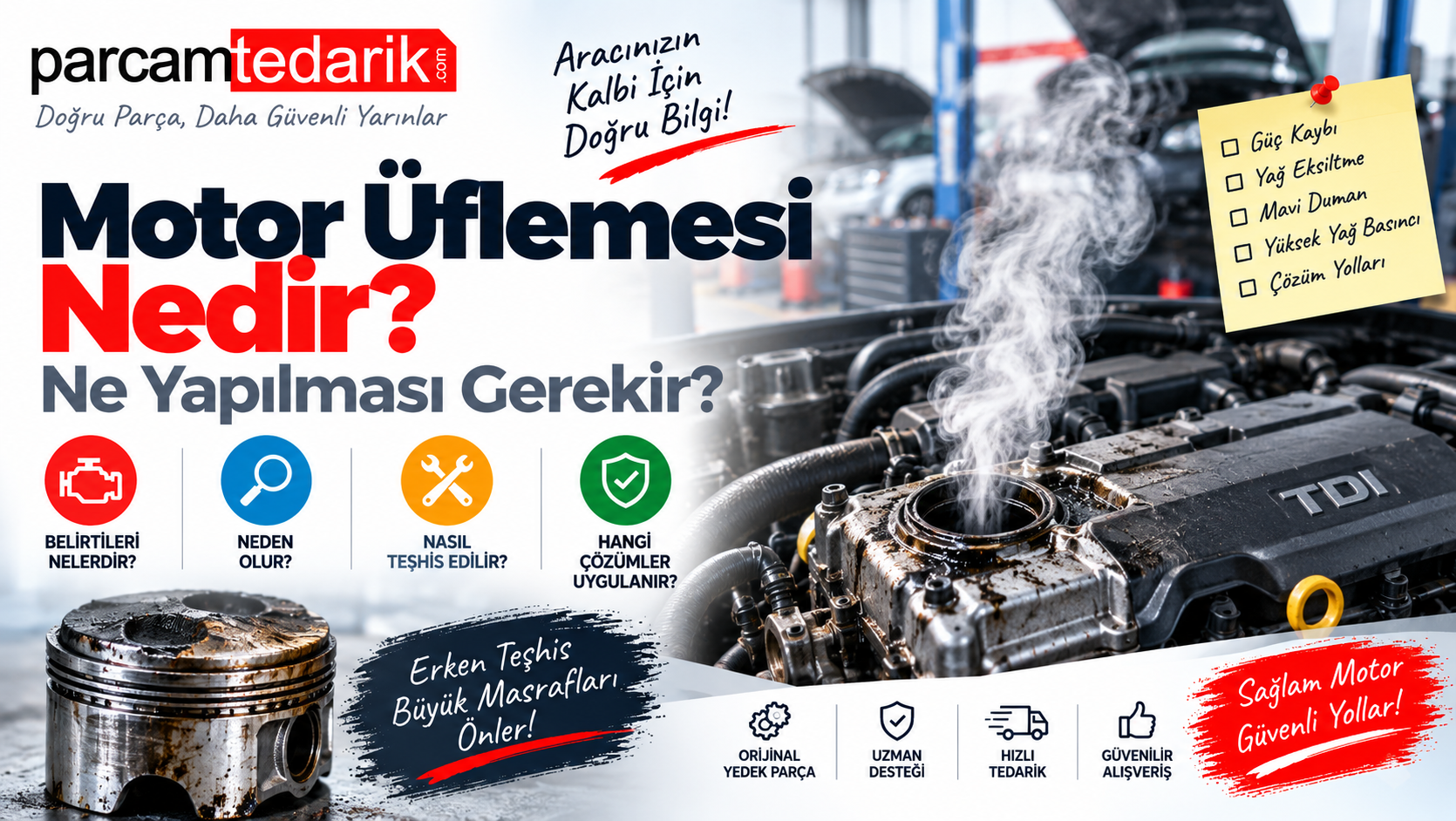 Motor Üflemesi Nedir? Ne Yapılması Gerekir?  | parcamtedarik.com
