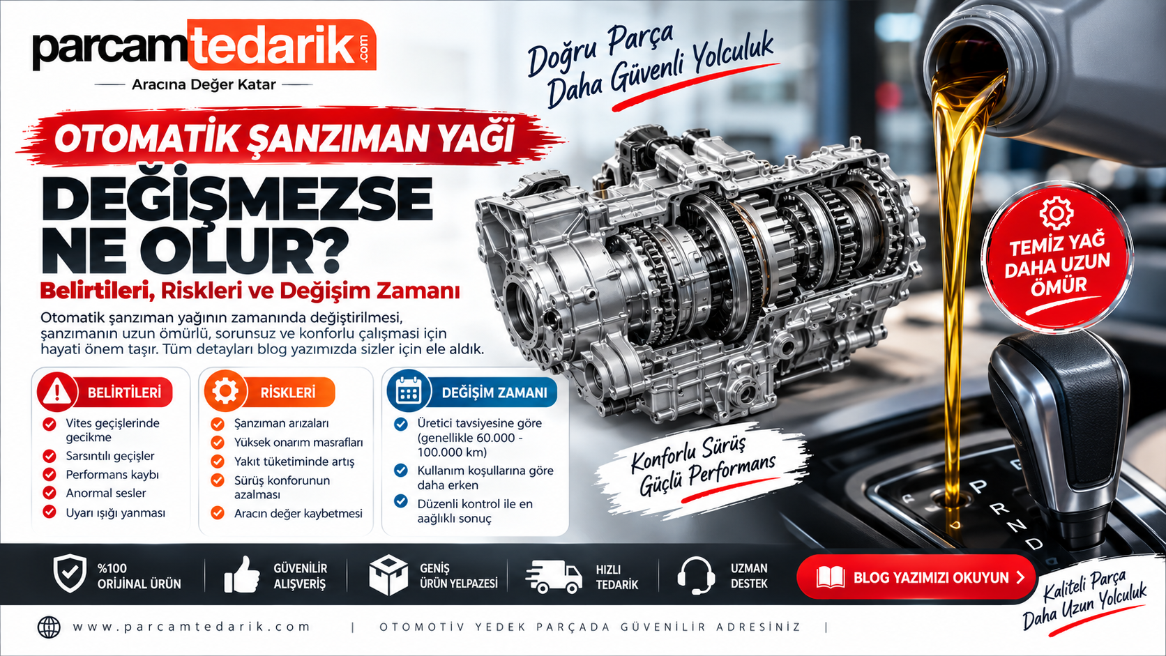 Otomatik Şanzıman Yağı Değişmezse Ne Olur? | parcamtedarik.com