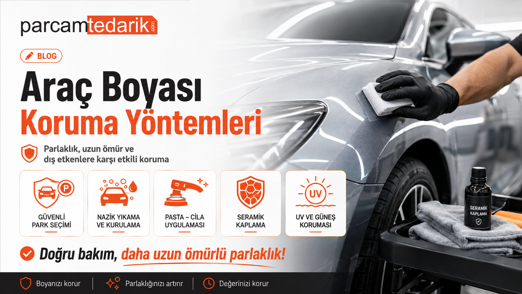Araç Boyası Koruma Yöntemleri  | parcamtedarik.com
